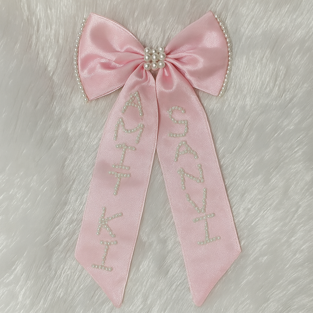 Personalized Satin Name Bow