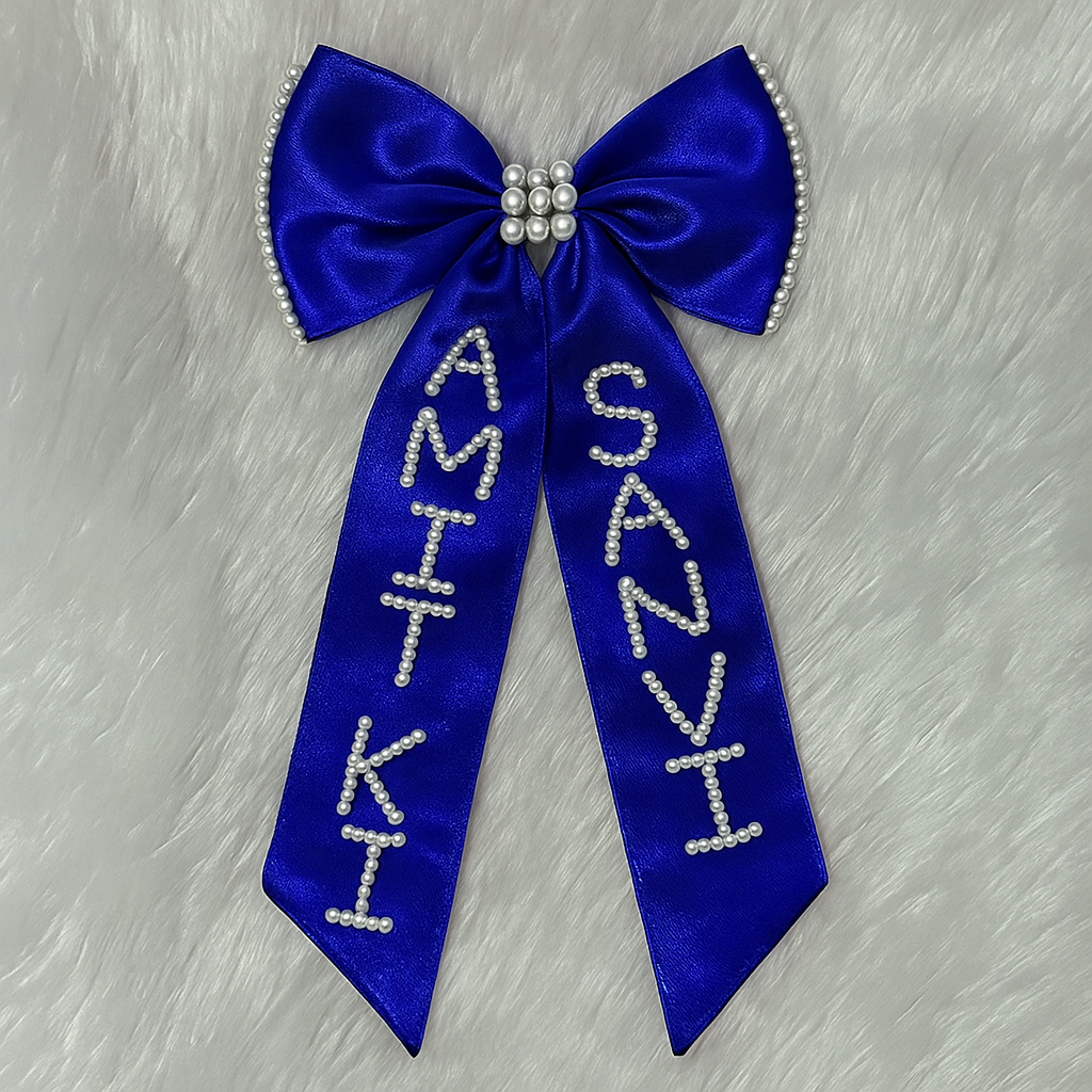 Personalized Satin Name Bow