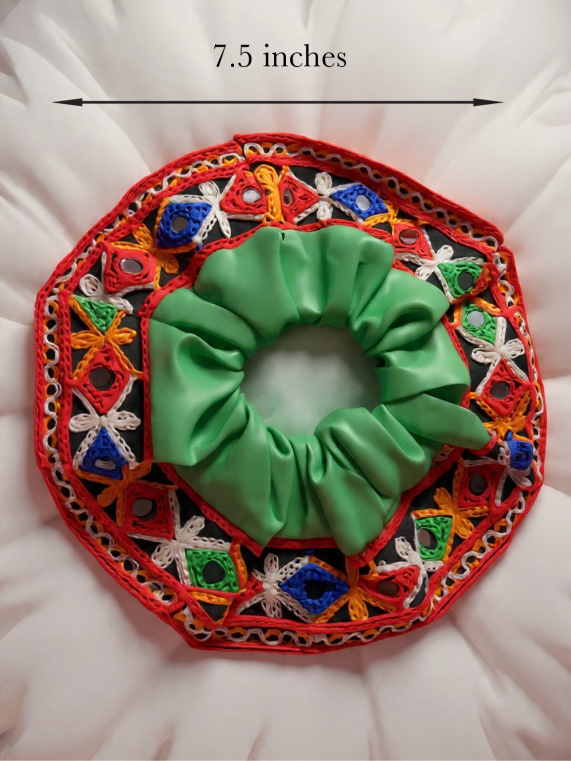 Vibrant Navrang Scrunchie