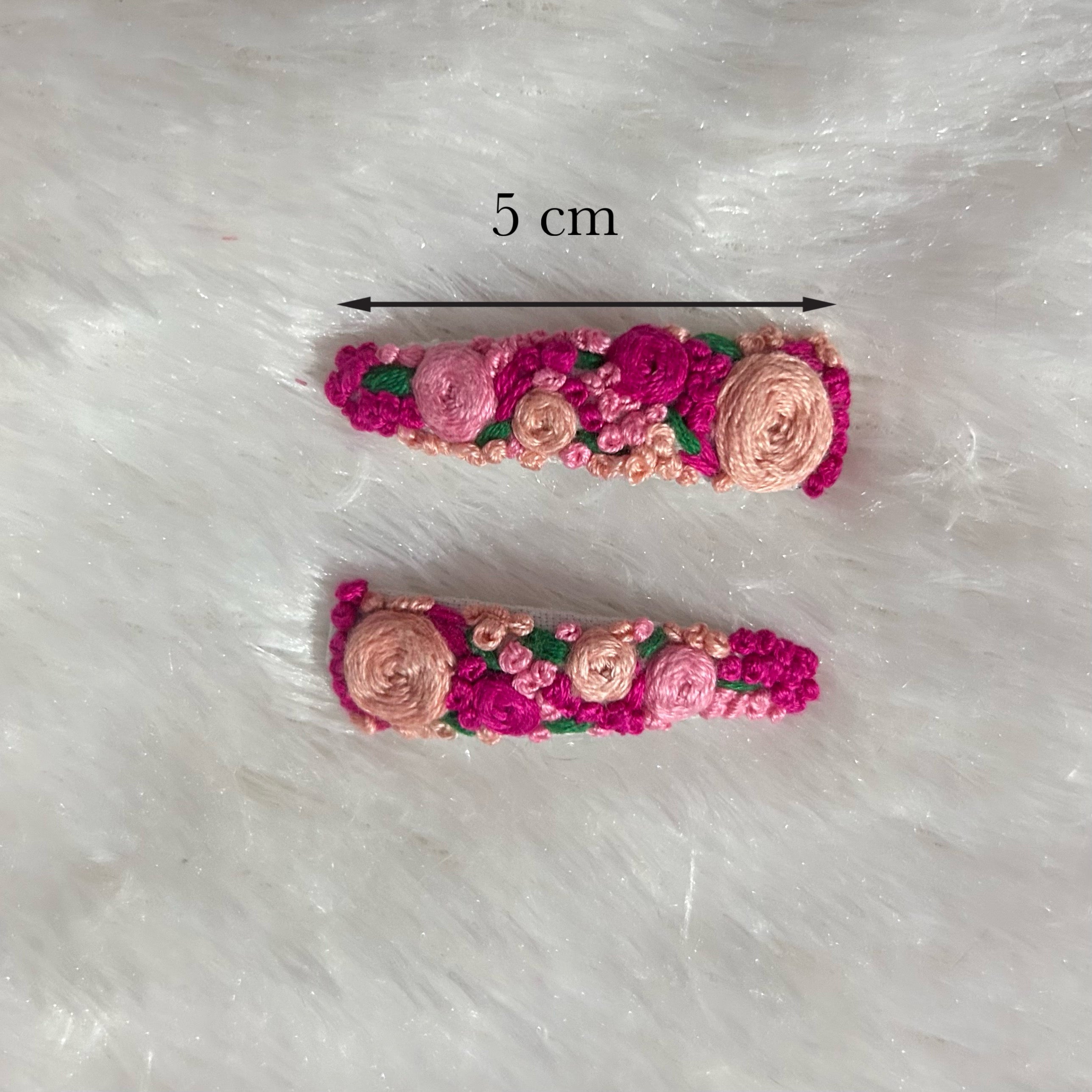 Rose Cluster Hair Clips