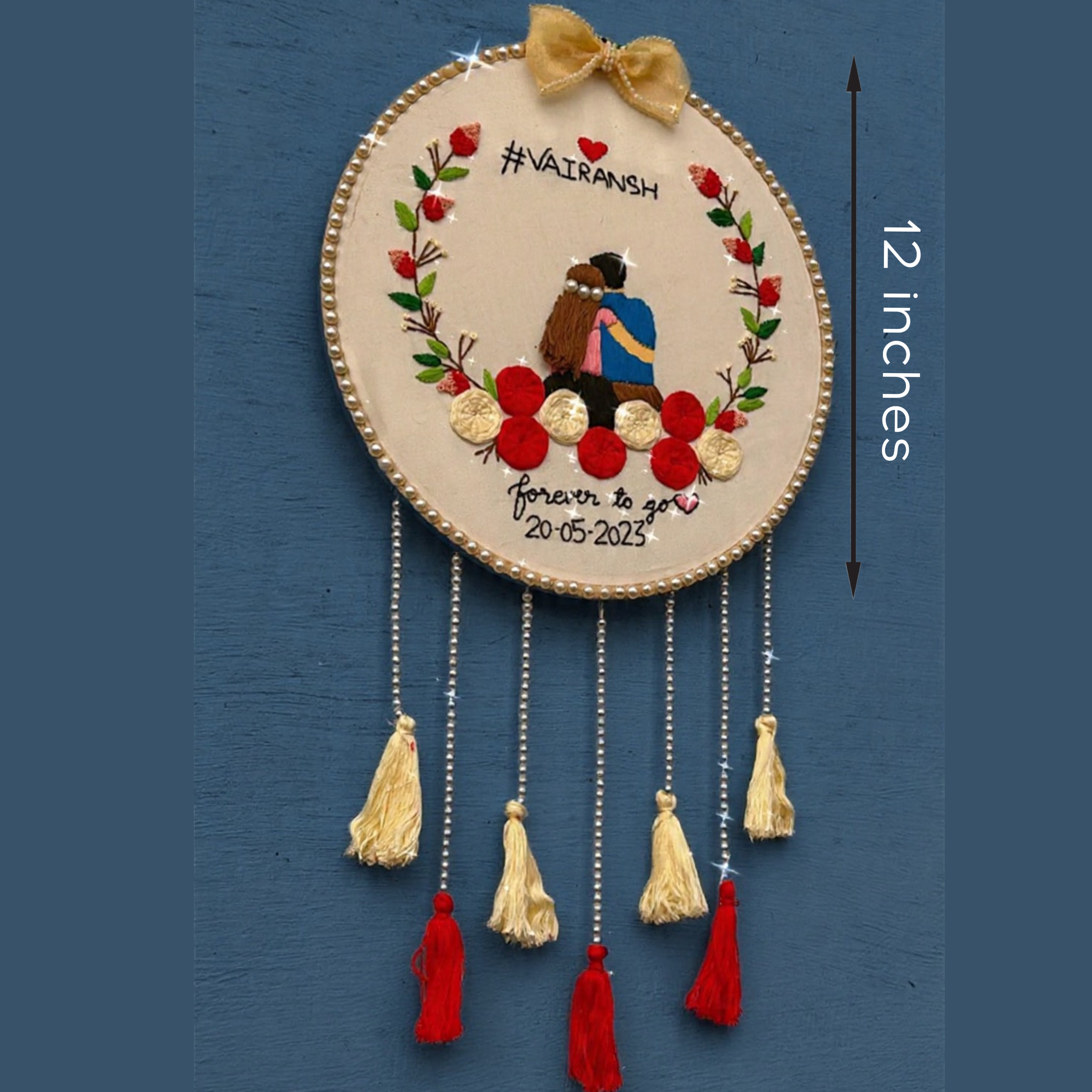 Personalised Wedding Hoop for Couple